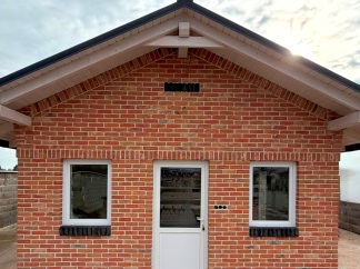 szeletelt t�gla barn�s v�r�s rusztikus